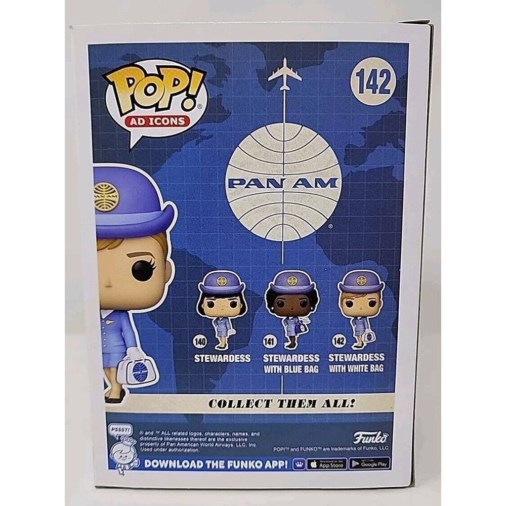 Funko Pop! Pan Am Stewardess with White Bag #142 F33 - Picture 3 of 6